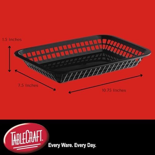 TableCraft C1079BK Cash and Carry Grande Basket Pack of 12