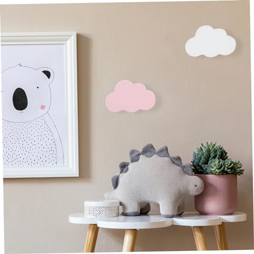 Healifty 2pcs Cartoon Cloud Hooks for Room Decor 1