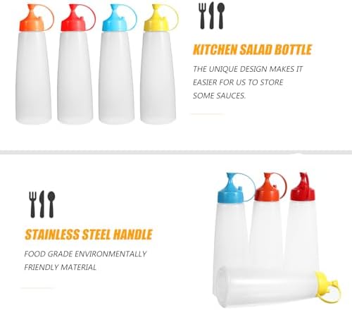 MAGICLULU 4pcs Salad Squeeze Bottles