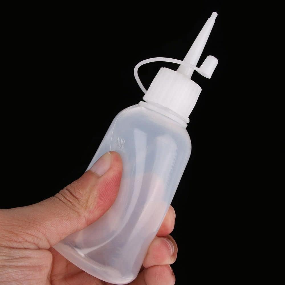 MinLia Plastic Clear Tip Squeeze Bottle Blue