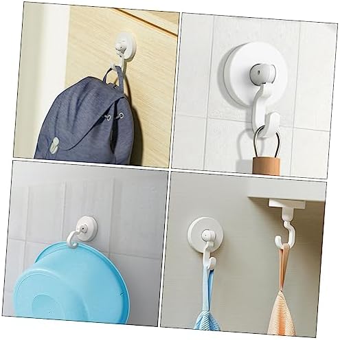 VILLFUL Adhesive Shower Door Hooks 3pcs Heavy Duty