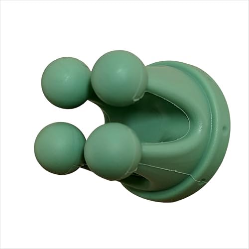 Silicone Sticky Hook 3 Pcs - Crown-Shaped Green
