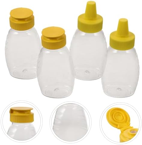 Zerodeko 4-Piece Squeeze Bottles for Sauces and Condiments 1