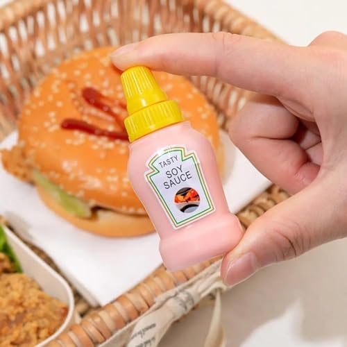Mini Condiment Squeeze Bottles 4pcs Set