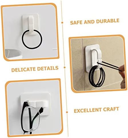 Cabilock 6Pcs Wall Adhesive Hooks Key Holder for Bathroom Kitchen 1