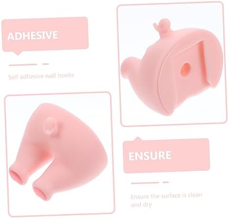PRETYZOOM Cartoon Animal Tail Wall Hook Key and Toothbrush Holder 1