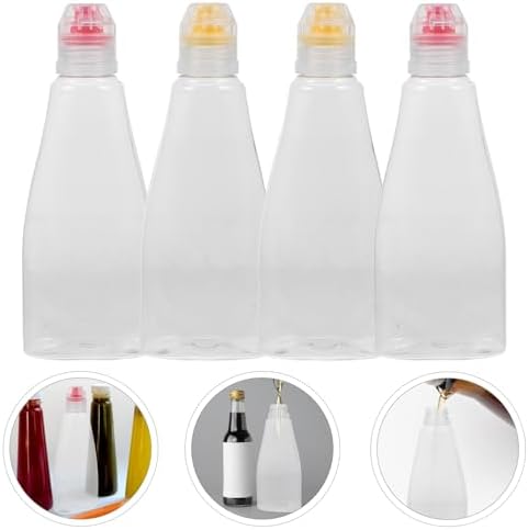 CLISPEED 4pcs Honey Squeeze Bottle Set