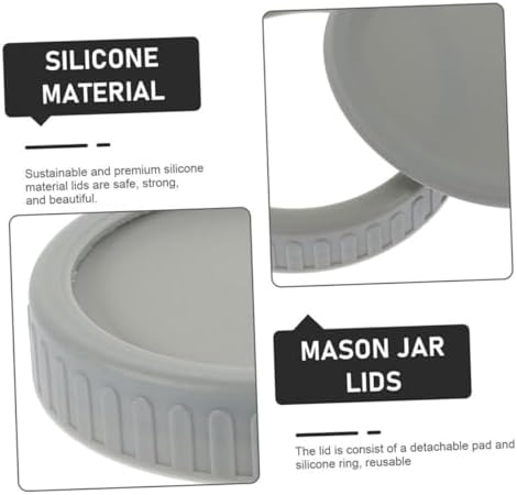 PHENOFICE 2 Pack Wide Mouth Mason Jar Lids Set for Canning