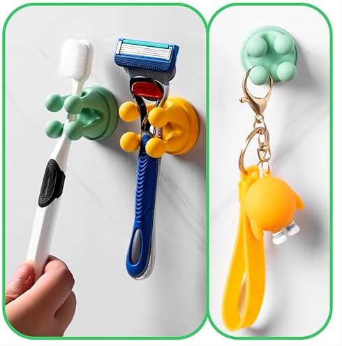 Silicone Sticky Hook 3 Pcs - Crown-Shaped Green
