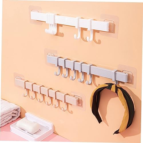 Yardenfun Plastic Adhesive Hook Rack Bathroom Towel Holder