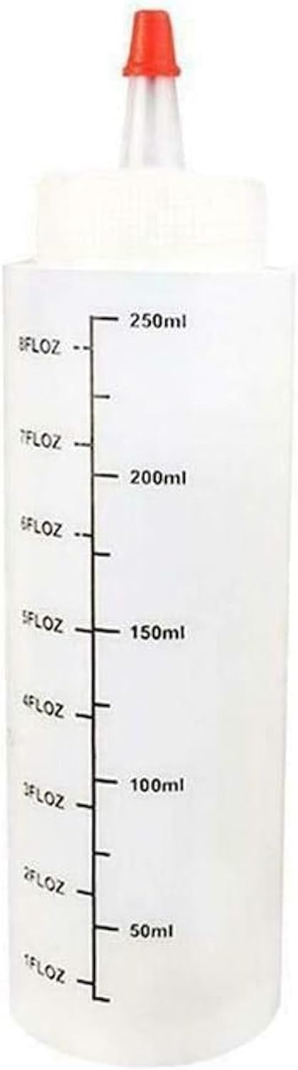 BWESOO 250ml Squeeze Condiment Bottle with Nozzle