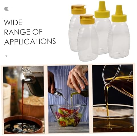 WATIIFUFU 4PC Multi-Purpose Condiment Squeeze Bottles Leakproof