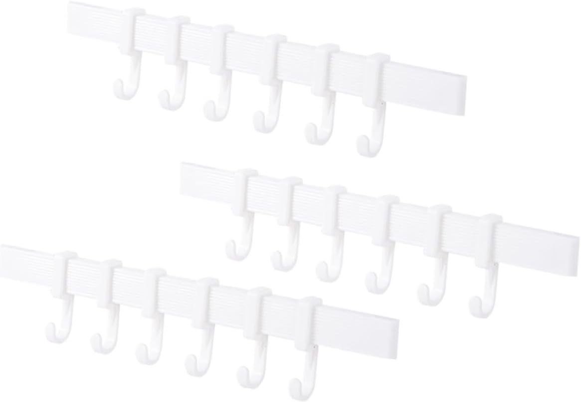 Yardenfun Plastic Adhesive Hook Rack Bathroom Towel Holder
