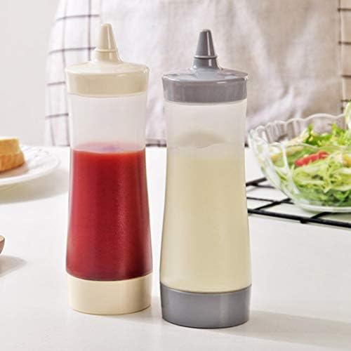 DOITOOL 3PCS Plastic Condiment Squeeze Bottles with Cap Pink