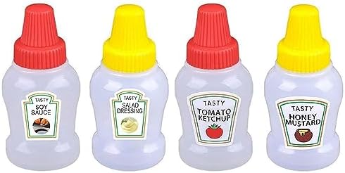 25ml Mini Condiment Squeeze Bottles Set 1