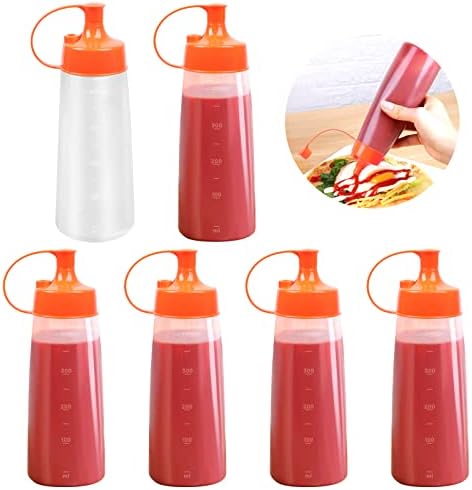 ZOOQUE 400ML 6-Piece Squeeze Bottle Set