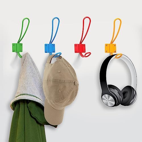 KYSMOTIC Kids Wall Coat Hooks Set of 4
