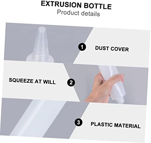 GRIRIW 6pcs 250ml Squeeze Condiment Bottles