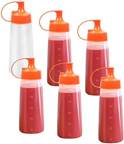 ZOOQUE 400ML 6-Piece Squeeze Bottle Set