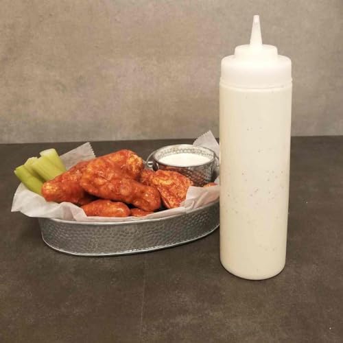 Tablecraft 24 oz Clear Condiment Squeeze Bottle