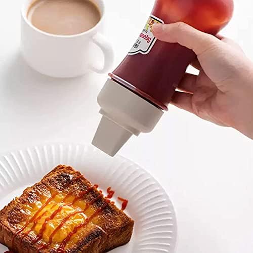 5-Hole Condiment Squeeze Spray Bottle with Lid