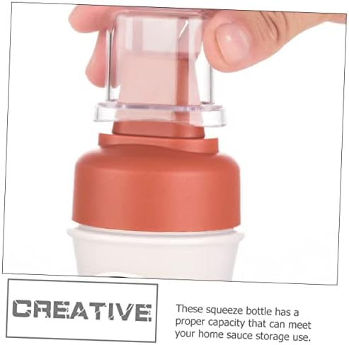 KICHOUSE 2pcs Condiment Squeeze Bottles with Measurement