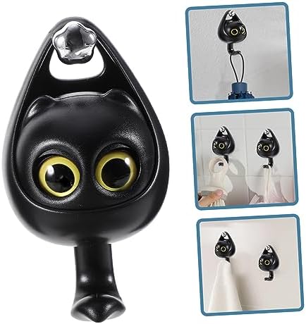 PRETYZOOM Cartoon Owl Wall Hook No Drill Key Coat Holder
