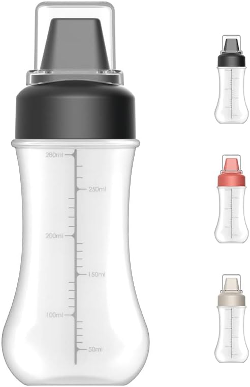 Gsycle 2PCS 11 Oz Squeeze Bottles with Lid
