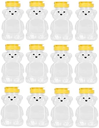 Leadigol 12PCS Bear Shape Honey Squeeze Bottles