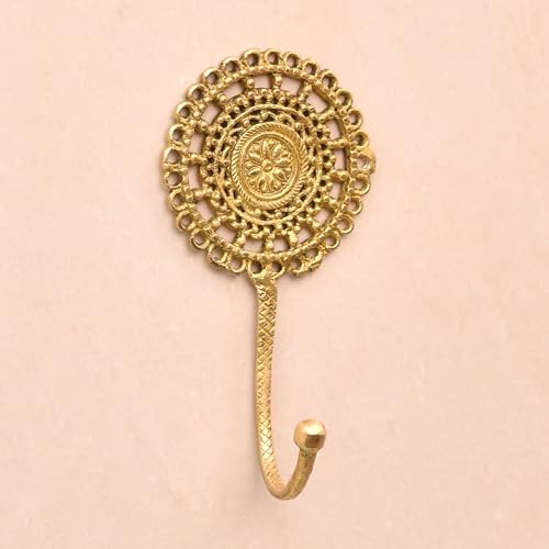 Indian Shelf Gold Wall Hooks - Boho Style Coat Rack
