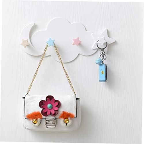2pcs Adhesive Cloud Moon Hooks for Home