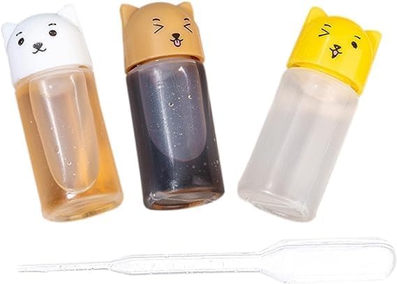 BWESOO 3Pcs Mini Cat Ketchup Bottles