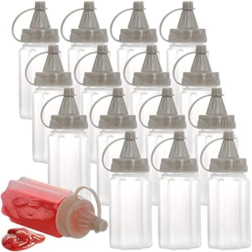 Hiceeden 16-Piece Mini Condiment Squeeze Bottles Set