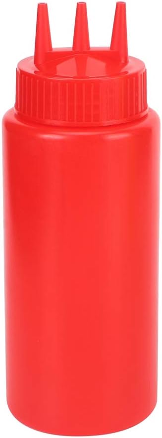 Agatige 3 Hole Condiment Squeeze Bottles 3Pcs