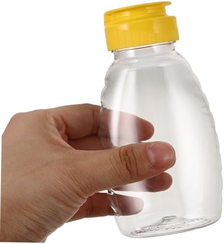 Garneck 4pcs PET Squeeze Condiment Bottles