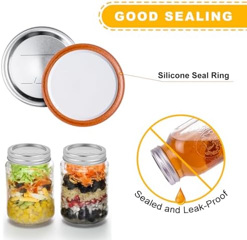 100PCS Mason Canning Lids for 276in Kerr Ball Jars