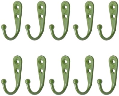 MY MIRONEY 10 Pack Green Coat Hooks Wall Mount