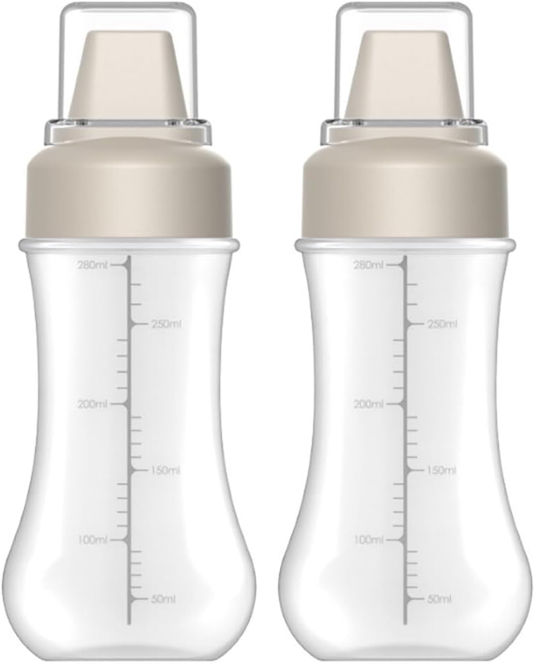 PHEZEN 2PCS 280ml Leak Proof Condiment Bottles