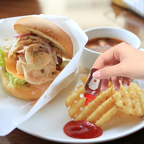 8Pcs Mini Ketchup Bottles 25ml Reusable Condiment Squeeze Bottles