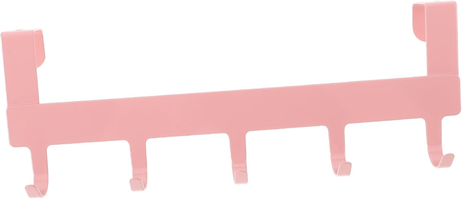 Pink Traceless Wall Hooks Towel Bar No Drill