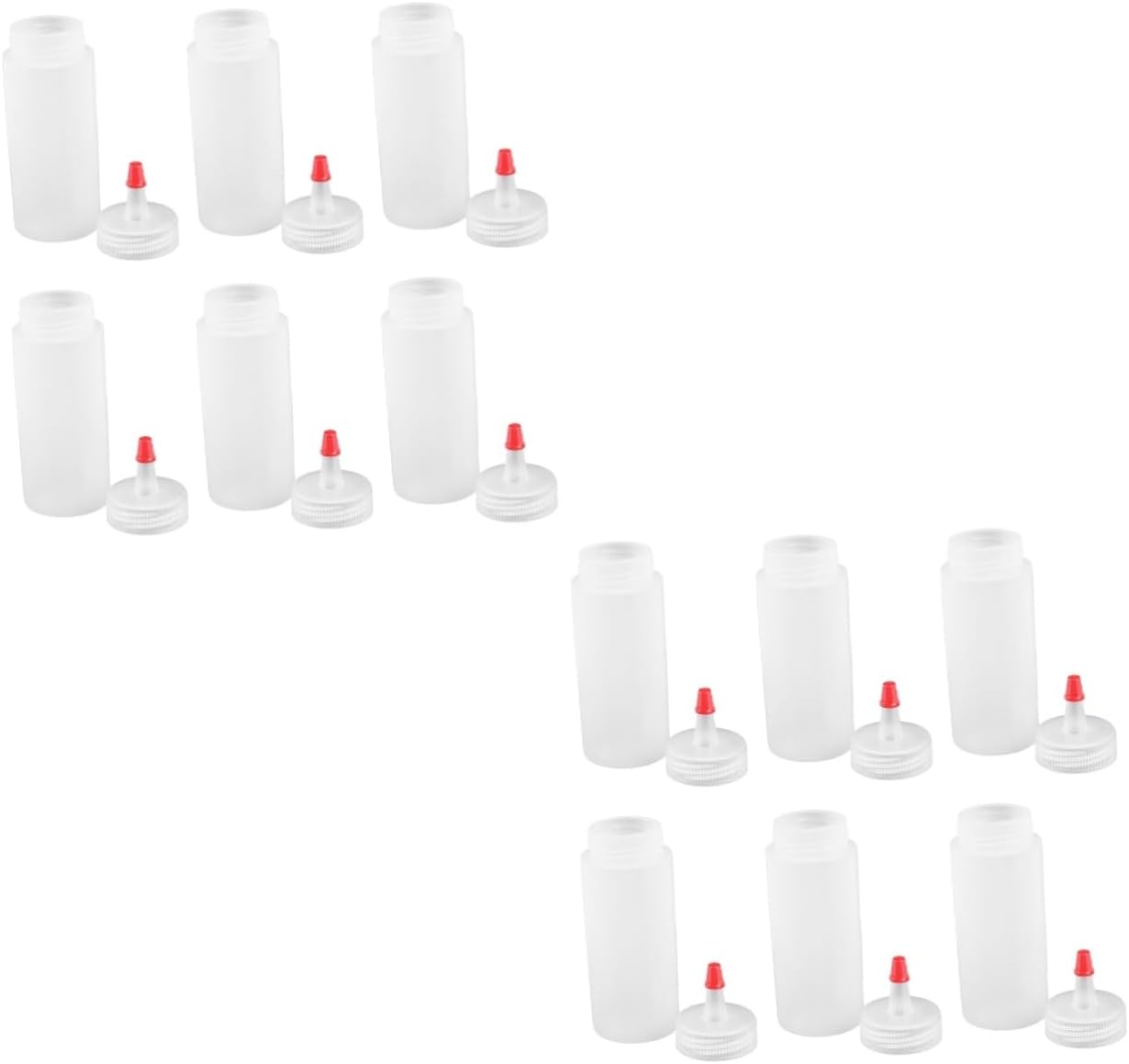 DECHOUS 12 Pcs Reusable Paint Glue Squeeze Bottles