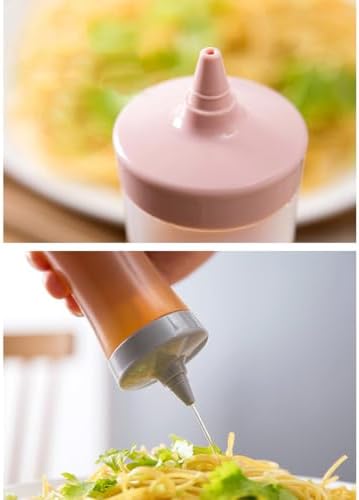 PRETYZOOM 350ml Reusable Condiment Squeeze Bottles