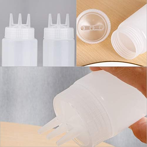 Uxcell 23oz Plastic Squeeze Bottle with 3 Holes