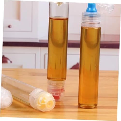 UTHCLO 4 Pack PVC Condiment Storage Bottles