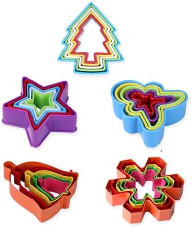 KALAIEN 25Pcs Christmas Cookie Cutter Set