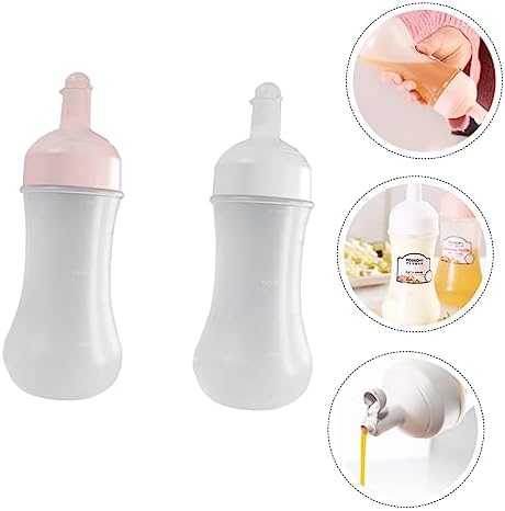 2 Pack Condiment Squeeze Bottles for Ketchup and Sauces