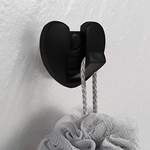DOITOOL Heart Shape Decor Aluminum Foldable Wall Hooks