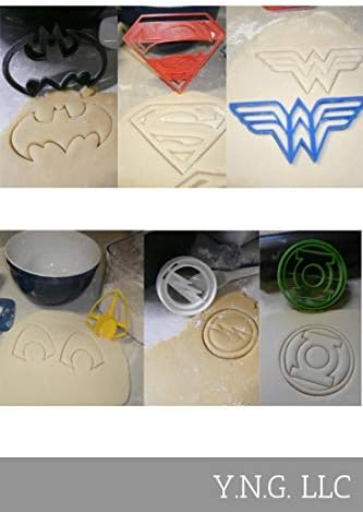 YNGLLC SUPERHEROES COMICS Cookie Cutters Set of 6