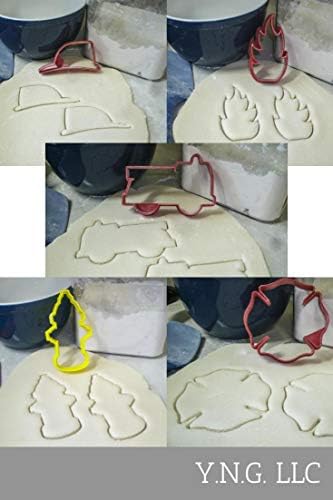 FIREFIGHTER COOKIE CUTTERS SET OF 5 USA MADE