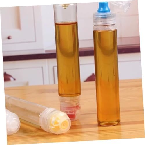 Zerodeko 4-Pack Honey Storage Leakproof PVC Containers for Ketchup Spices